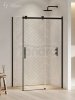 NEW TRENDY Kabina prysznicowa SOFTI BLACK 100x80x200 EXK-3965